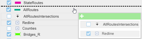 Drag multiple layers to reorder